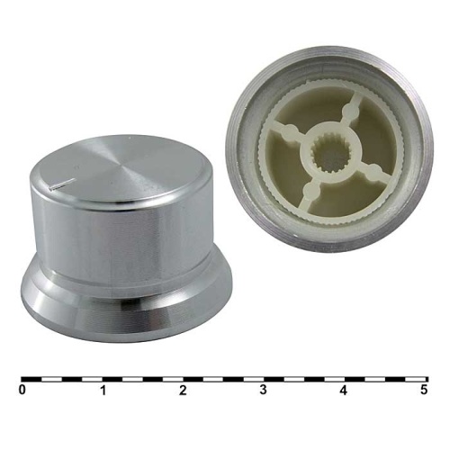 Ручка приборная RUICHI 24-29X18BC, на вал с зубцами | код 85158 | Ruichi