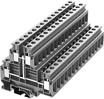 310921-PV Клемма UKD 4-контактная винтовая 2-уровневая с перемычкой, сеч. 10мм2, сер., шт | код 310921-PV | SUPU