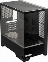 Корпус Formula Crystal Z1M черный без БП mATX 7x120mm 1xUSB2.0 1xUSB3.0 audio bott PSU | код 1991820 | FORMULA
