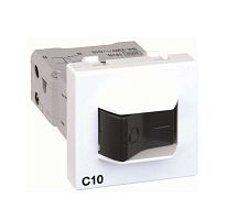 Connect Термомагнитный автомат 10A K45 45x45мм белый | код K106A-9 | Simon