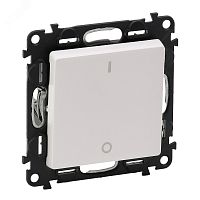 Valena LIFE Выключатель двухполюсный 16АХ 250В с лицевой панелью Винтовые зажимы Белый | код 752402 | Legrand