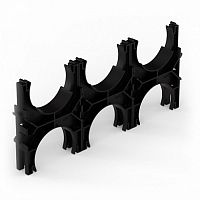 Кластер для двустенных труб d90 мм, тройной, двухсторонний (20 шт/кор) Промрукав | код PR13.02580 | ПРОМРУКАВ