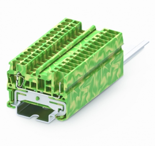 TC2.5-2-1-PE Клемма TC 1-1 заземл., вставная пружин., сеч.2.5мм2, желто-зел., шт | код TC2.5-2-1-PE | SUPU TC2.5-2-1-PE Клемма TC 1-1 заземл., вставная пружин., сеч.2.5мм2, желто-зел., шт | код TC2.5-2-1-PE | SUPU