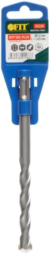 Бур по бетону SDS PLUS (синий корпус) 12x160 мм | код 33219 | FIT фото 3