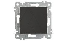 Rita - Выключатель, пруж. зажимы, черный мат | код 2200-401-0184 | Mutlusan