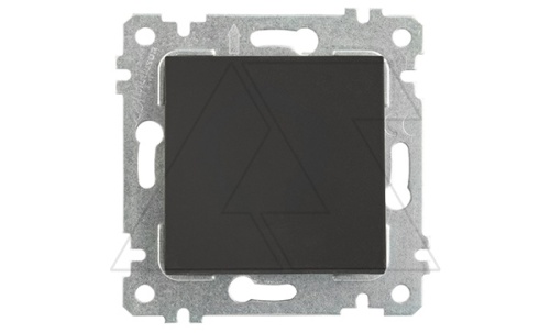Rita - Выключатель, пруж. зажимы, черный мат | код 2200-401-0184 | Mutlusan