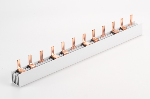 Шинка гребенчатая P-3L-1000/16, тип штырь, 3P-54Mod., 16mm?, 80A, 230/415V, 1000mm | код KP35416 | KASEEY