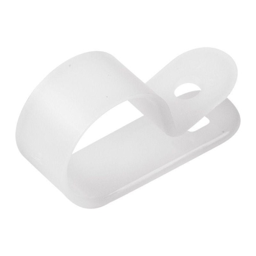 Скоба кабельная белая под винт REXANT 20мм упаковка (50 шт/уп) | код 07-4420 | REXANT фото 2 Скоба кабельная белая под винт REXANT 20мм упаковка (50 шт/уп) | код 07-4420 | REXANT фото 2