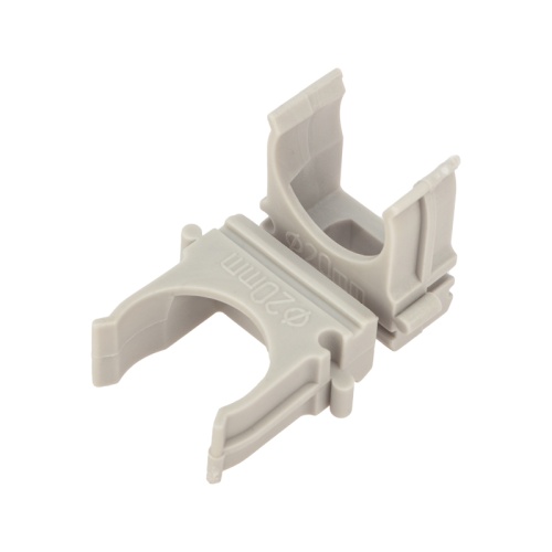 Крепеж-клипса для трубы o 20 мм серая (10 шт./уп.) REXANT | код 28-0120-4 | REXANT Крепеж-клипса для трубы o 20 мм серая (10 шт./уп.) REXANT | код 28-0120-4 | REXANT