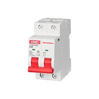 Модульный автоматический выключатель YCB7-63N 50А 2P 6кА C | код A700069 | CNC