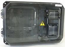 Щит учета распределения ЩУРН-П 1/8 IP55 (ЩУР) пластиковый, дин рейка на 8 автоматов под электронный счетчик, 366х200х118, IP55 | код KRZMI9 | KRZMI