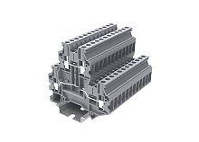 TUD4-FUSELED220-GY Клемма TU 1-1 с держателем предохранителя, с индикацией 220В, 4мм2, сер., шт | код TUD4-FUSELED220-GY | SUPU