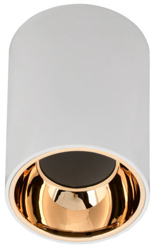 Светильник 4111 накл. поворотн. GU10 белый/золото пласт. IEK | код LT-UPB0-4111-GU10-1-K22 | IEK