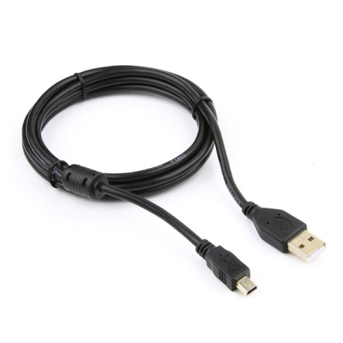 Кабель USB 2.0 Pro Cablexpert CCF-USB2-AM5P-6, AM/miniBM 5P, 1.8м, экран, феррит.кольцо, черный, пакет | код CCF-USB2-AM5P-6 | Cablexpert Кабель USB 2.0 Pro Cablexpert CCF-USB2-AM5P-6, AM/miniBM 5P, 1.8м, экран, феррит.кольцо, черный, пакет | код CCF-USB2-AM5P-6 | Cablexpert