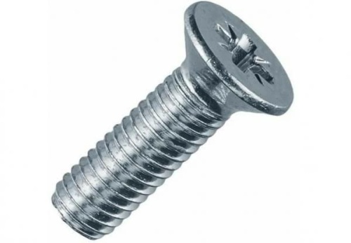 Винт 6х50 с потайной головкой и крестообразным шлицем DIN 965 TDZ EKF | код wk6x50-TDZ | EKF