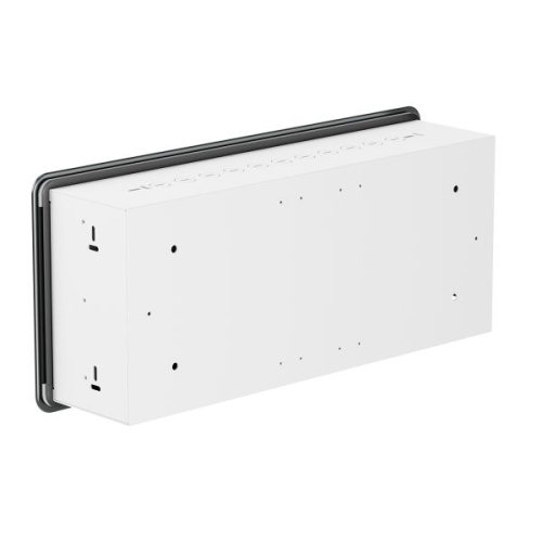 Корпус ArtShell Aesthetic встраиваемый силовой 24 модуля, чёрная дверь из закаленного стекла EKF | код artshell-a-24p-cb | EKF фото 3