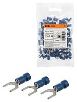 Наконечник вилочный изолированный НВИ с легким вводом проводника 2,5-6 (100 шт.) TDM | код SQ0503-0206 | TDM