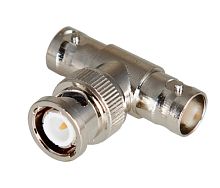 Переход штекер BNC - гнездо BNC x 2 (тройник) REXANT | код 05-3301 | REXANT