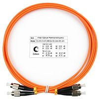 Cabeus FOP-62-FC-FC-5m Шнур оптический duplex FC-FC 62,5/125 mm 5м LSZH | код 7592c | Cabeus