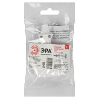 Розетка кабельная б/з 10A прямой ввод белая (10/200 /7200) R2 | код Б0019185 | ЭРА