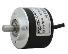 Инкрементальный энкодер D=50мм, выступающий вал 8мм, 200 имп/об, 24VDC, выход HTL, IP54, -20…+80°C, аксиальный кабель 2м | код ESI-S50-8-200-3-T-24 | INNOCONT