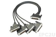 Кабель CBL-M44M25x4-50 50cm DB44 to 4-port DB25,male cable | код 00-01135319 | MOXA