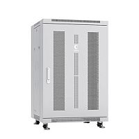 Cabeus ND-05C-18U60/100 Шкаф монтажный телекоммуникационный 19 напольный для распределительного и серверного оборудования 18U 600x1000x988mm (ШхГхВ) передняя и задняя перфорированные двери, ручка с замком, цвет серый (RAL 7035) | код 7883c|