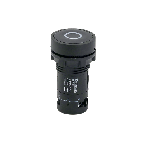 Кнопка плоская черная, маркировка O,1NO, IP54, пластик MTB7-EA21881 | код 132680 | MEYERTEC Кнопка плоская черная, маркировка O,1NO, IP54, пластик MTB7-EA21881 | код 132680 | MEYERTEC