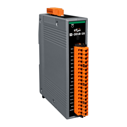 M-2018-16 CR 16-channel Analog Input Module using the DCON and Modbus Protocols (RoHS) | код 00-06123621 | ICP DAS