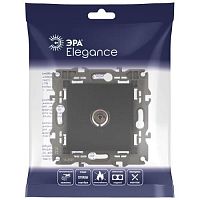 Розетка TV одиночная, Эра Elegance, антрацит, 14-3101-05 | код Б0034294 | ЭРА