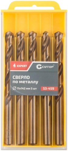 Сверло по металлу Cutop EXPERT, 11х142 мм (5 шт) | код 53-459 | FIT фото 3