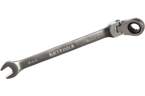 Ключ гаечный комбинированный трещоточный с шарниром 8 мм серия KBT-PROFESSIONAL | код 79192 | КВТ