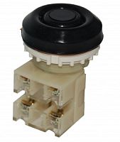 Выключатель кнопочный ВК30-10-02110-54 У2, черный, 2р, цилиндр, IP54, 10А. 660В (ЭТ) | код ET053021 | Электротехник