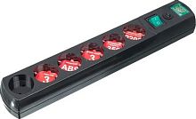 Сетевой фильтр Most LRG 3м (6 розеток) черный (пакет ПЭ) | код 359263 | MOST