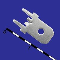 Клемма ножевая на плату RUICHI DJ621-6.3, 6.3 мм | код 72274 | Ruichi