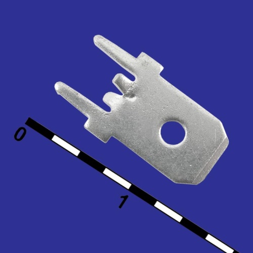 Клемма ножевая на плату RUICHI DJ621-6.3, 6.3 мм | код 72274 | Ruichi Клемма ножевая на плату RUICHI DJ621-6.3, 6.3 мм | код 72274 | Ruichi