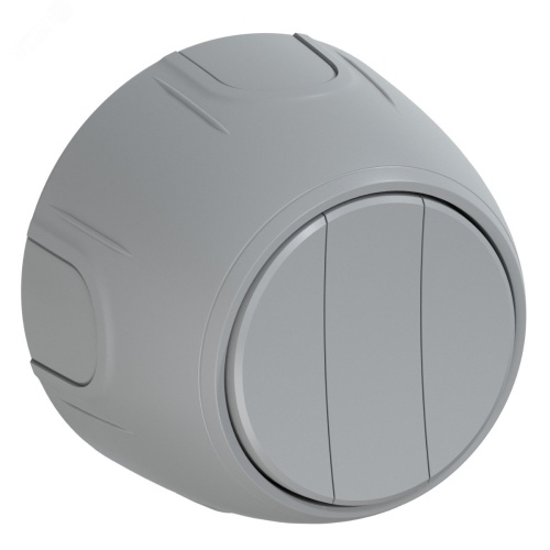 Выключатель тройной Rotondo, цвет серый | код 7700859 | OneKeyElectro Выключатель тройной Rotondo, цвет серый | код 7700859 | OneKeyElectro