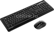 Клавиатура + мышь A4Tech Fstyler FG1012 клав:черный/серый мышь:черный USB беспроводная Multimedia (FG1012 BLACK) | код 1599033 | A4TECH