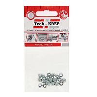 Гайка DIN985 самоконтрящаяся М4 оцинк. (уп.20шт) | код 103029 | Tech-KREP