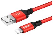 Кабель USB 2.0 hoco X14, AM/Lightning M, черно-красный, 2м | код 6957531062899 | Hoco