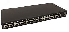 Инжектор PoE 24хRJ45 10/100/1000 Мб/с, 802.3af/at, до 30 Вт, AC 220В, DC 48В | код Midspan-24/370RGM | OSNOVO
