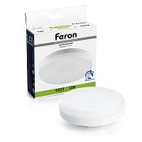 Лампа светодиодная диммируемая 12Вт 230В GX53 4000К LB-456 FERON 51065