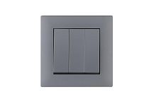 Выключатель 3-клав. 1 вход 3 выхода Karea RIZZ STAR сер. Makel 88065091