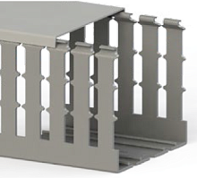 551 114, KKC 1001,Перфорированный короб с крышкой,100X100, (Серый) ,Широкий шаг перфорации | код 0.0.0.5.51114 | KLEMSAN