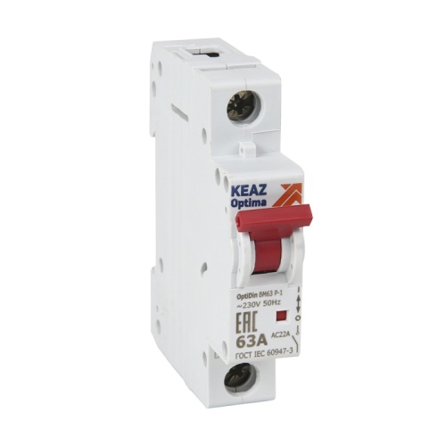 Выключатель нагрузки модульный OptiDin BM63P-132-УХЛ3 (ВМ63Р) | код 332870 | КЭАЗ