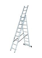 Лестница алюминиевая трёхсекционная ЛА 3х8 Вихрь, , Шт | код 73/5/1/21 | ВИХРЬ
