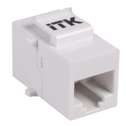 ITK Проходной адаптер кат.5E UTP RJ45-RJ45 (8P8C) тип Keystone Jack белый | код CS7-1C5EU | IEK ITK Проходной адаптер кат.5E UTP RJ45-RJ45 (8P8C) тип Keystone Jack белый | код CS7-1C5EU | IEK