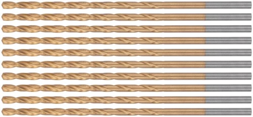 Сверла HSS по металлу, удлиненные, титановое покрытие 3.2х102 мм (10 шт) | код 34232 | FIT фото 4