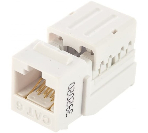 Вставка Keystone Jack RJ-45(8P8C) категория 6 110 IDC заделка с помощью NE-TOOL белая | код 46044 | Hyperline