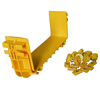 Соединитель оптического лотка 240 мм, желтый | код LAN-OT240-CN | LANMASTER